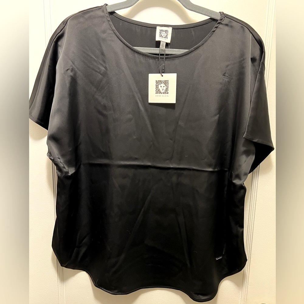 Brand New Anne Klein Black Blouse